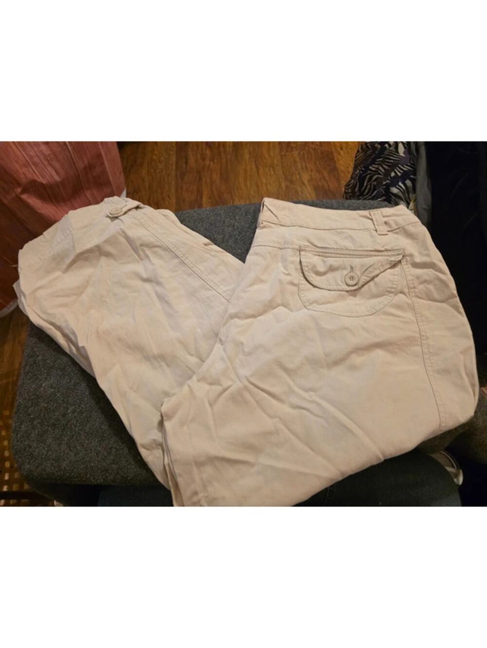 Carolina Colours Plus 26W Khaki Cargo Pants Y2K Utility